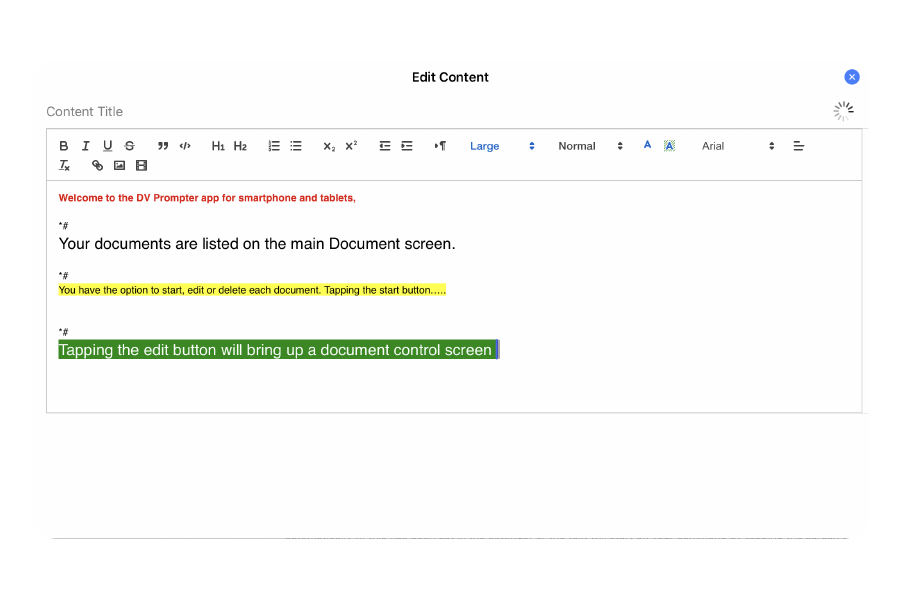 TP-700 Powerful rich text editor